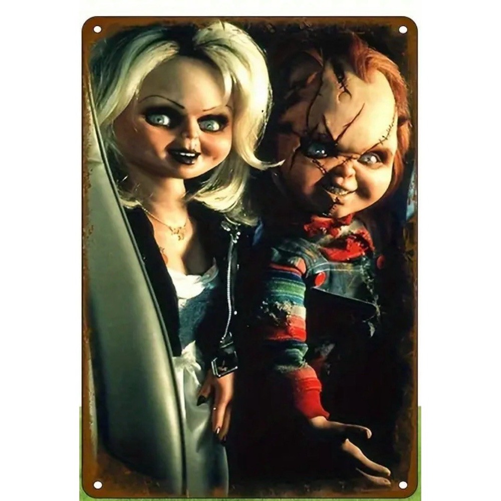 Bride of Chucky 8x12 Metal Movie Poster Sign Child's Play Decor Den Man Cave Bar
